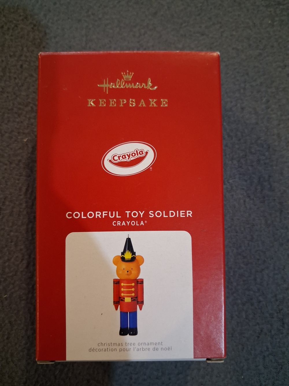 Hallmark Crayola Colorful Toy Soldier Ornament